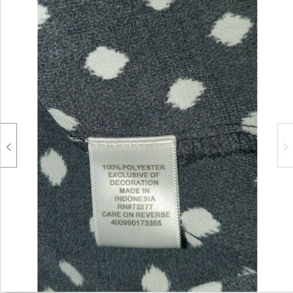 Elle Dress M Spaghetti Straps Black White Mini - Picture 7 of 7